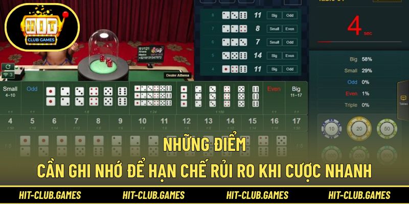 Những điểm cần ghi nhớ để hạn chế rủi ro khi cược nhanh